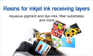 Resins for inkjet ink receiving layers